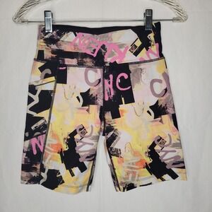 Calvin Klein Women's Graffiti Print Bike Shorts Athletic Wear Size S
